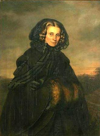 C. Grunewald Portrait of Bertha Wehnert-Beckmann German photographer oil painting picture